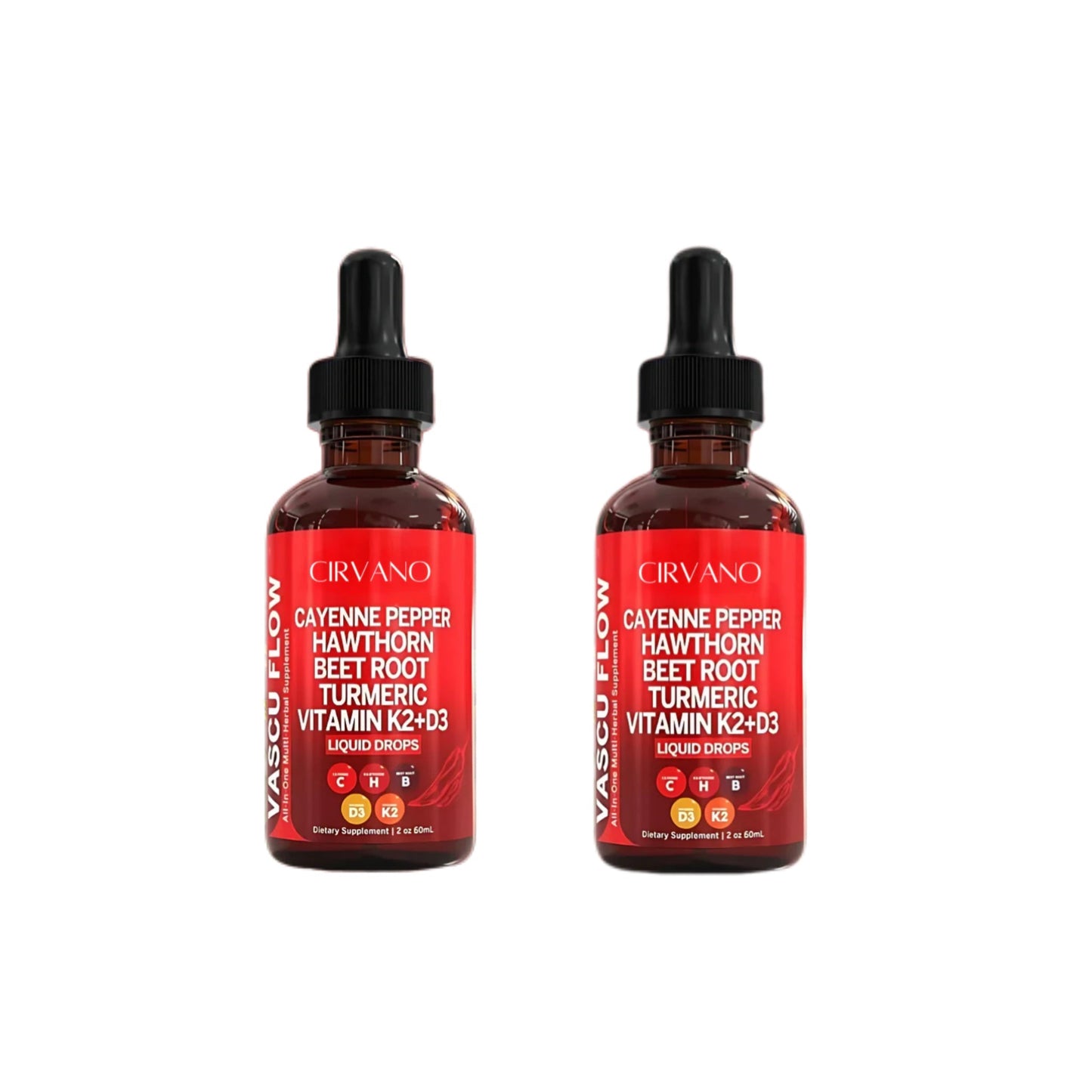 Cayenne Vascular Flow Liquid | Heart Health & Balanced Blood Pressure Support | Fast-Absorbing for Energy