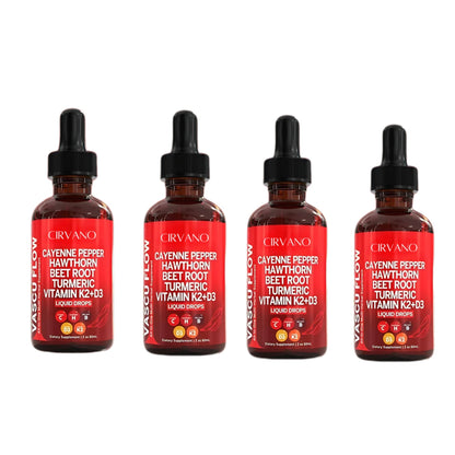 Cayenne Vascular Flow Liquid | Heart Health & Balanced Blood Pressure Support | Fast-Absorbing for Energy
