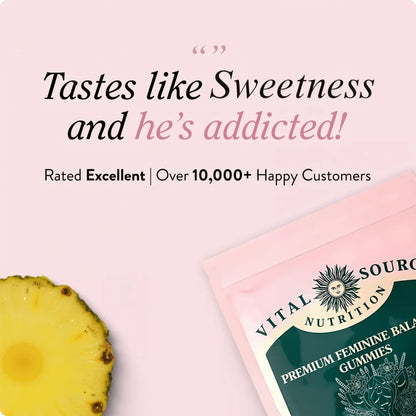 Feminine Balance Gummies for Women - Probiotic & Vitamin C Support for Intimate Health & Immunity