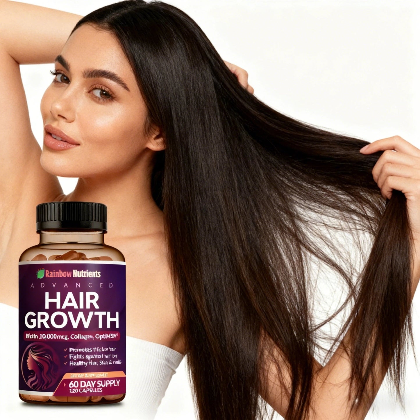Advanced Hair, Skin & Nails Growth Formula – Doctor-Formulated with Collagen & Biotin for Intrinsic Beauty Support