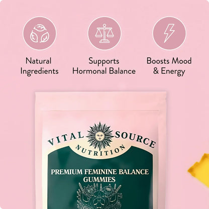 Feminine Balance Gummies for Women - Probiotic & Vitamin C Support for Intimate Health & Immunity