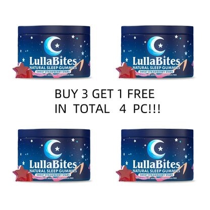 Sleep Gummies: Fall Asleep & Wake Refreshed | Natural Strawberry Stars for Restful Nights