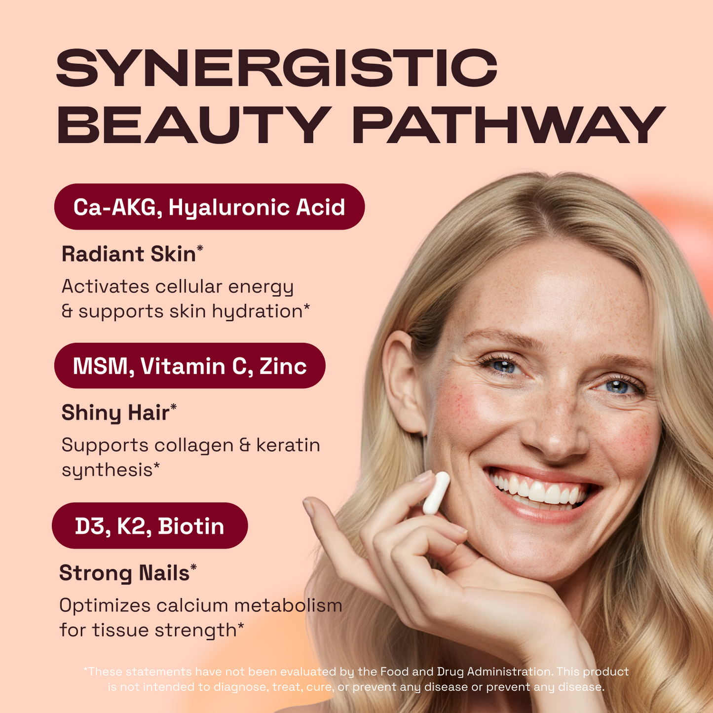 Cata-Kor Skin, Hair & Nails Supplement – Ca AKG, MSM, Hyaluronic Acid, Biotin-store