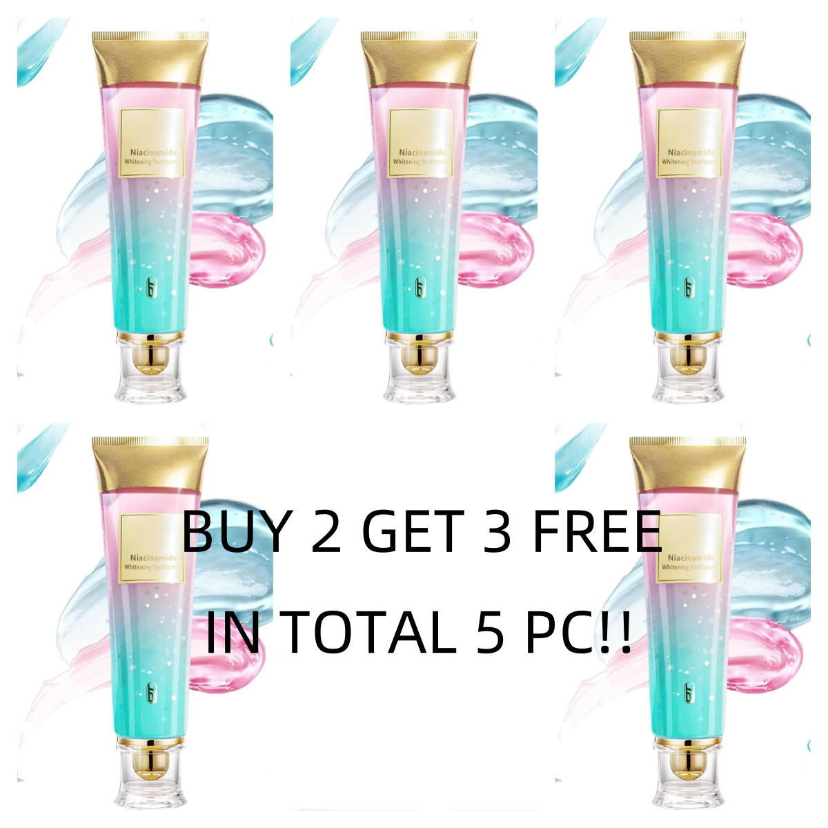 Triple Whitening Niacinamide Whitening Toothpaste – Advanced Whitening for a Brighter Smile