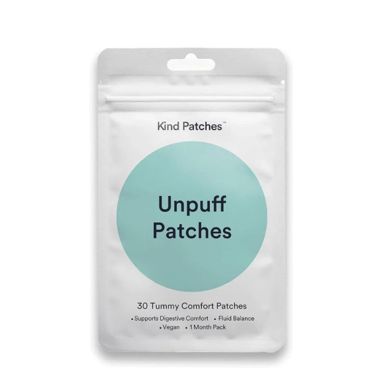 Unpuff Detox Patches | Dandelion & Ginger Herbal Vitamin Patch for Bloating & Water Retention | 30 Vegan Patches