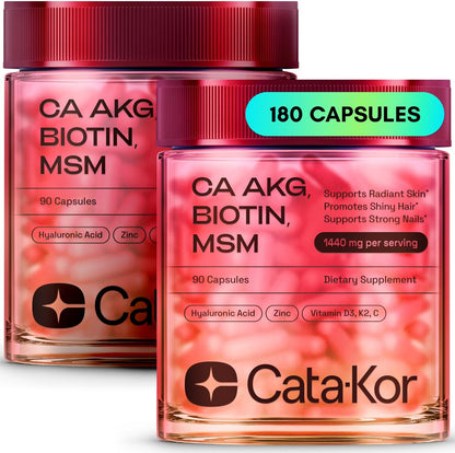 Cata-Kor Skin, Hair & Nails Supplement – Ca AKG, MSM, Hyaluronic Acid, Biotin-store