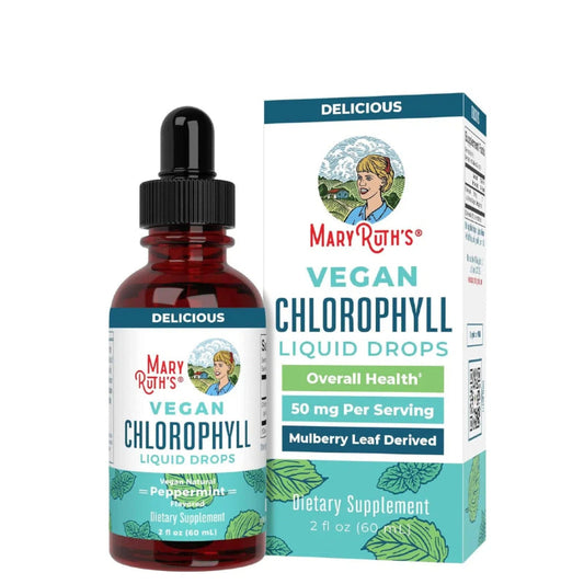 Chlorophyll Liquid Drops |  | Vegan | Non-Diluted Liquid Chlorophyll| Mulberry Derived Supplement for 14+ | Non-GMO | Delicious Minty Flavor | 2 Fl Oz