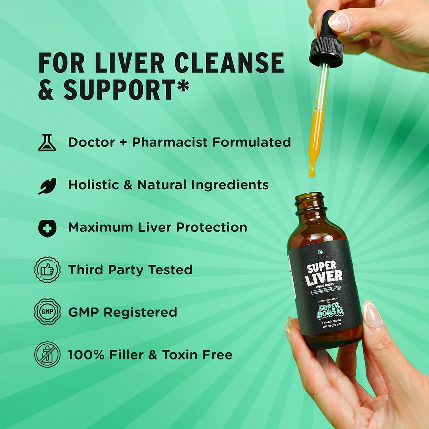Super Liver Support with Milk Thistle – All-Natural Liver Cleanse, Detox & Repair –1 Month Supply