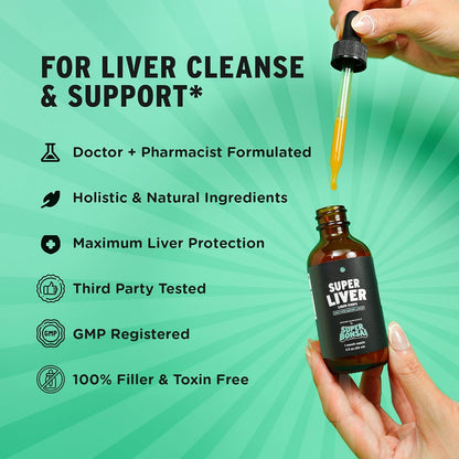 Super Liver Support with Milk Thistle – All-Natural Liver Cleanse, Detox & Repair –1 Month Supply