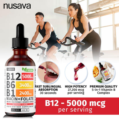 🏆Flash Sale⚡ 100K+ SOLD! 🏆Vitamin B12 Liquid Supplement Drops -ZDQ8-Shop