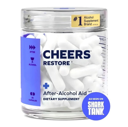 Cheers Restore | Supplement with DHM + L-Cysteine | Feel Better After Drinking & Support Your Liver | 12 Doses