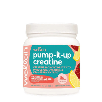 Pump-It-Up Creatine (50 Servings, Strawberry Lemonade) - Cranberry Extract