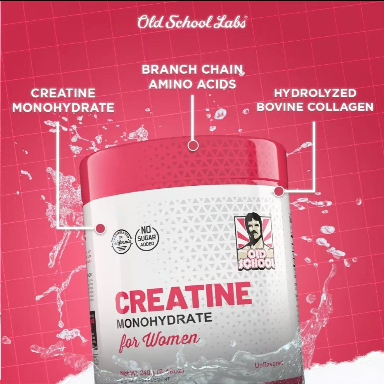 All-in-One Wellness for Active Women: Creatine, Collagen & BCAAs for Muscle, Recovery & Radiance240g (30 Servings)